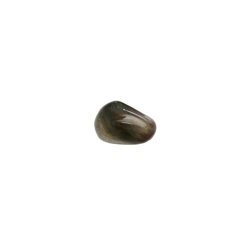 Pietra burattata quarzo actinolite, 1,5 - 2,0 cm (S)