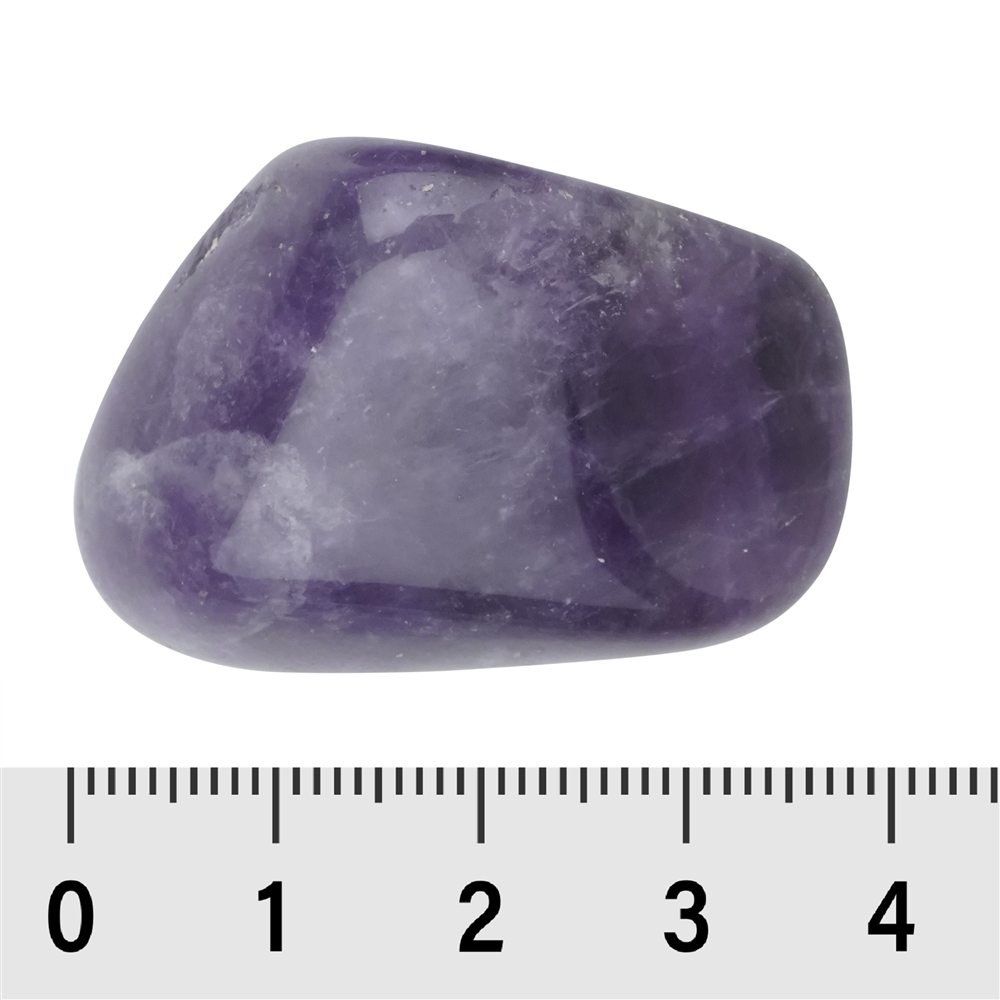 Amethyst (dark) tumbled stones, 3.0 - 4.0 cm (XL)