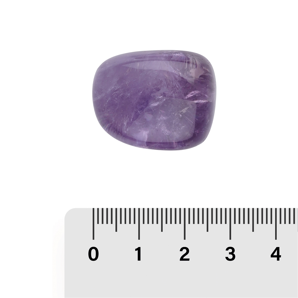 Amethyst (light) tumbled stones, 2.5 - 3.0 cm (L)