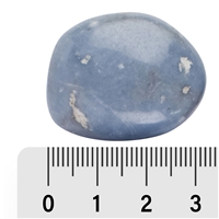 Pierre roulée Anhydrite (Angélite), 3,0 - 4,0cm (XL)
