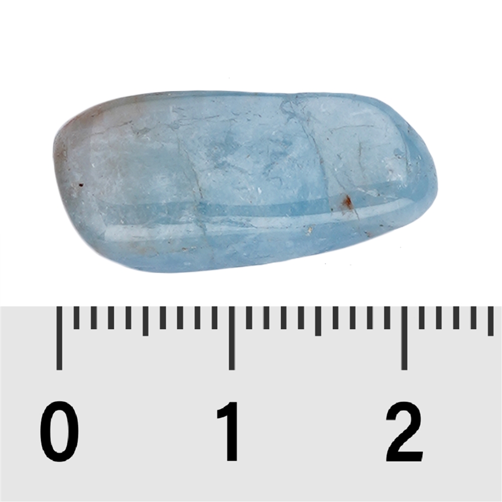 Pietra burattata acquamarina A, 1,5 - 2,0 cm (S)