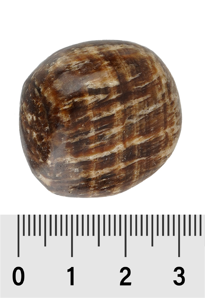 Pietra burattata aragonite (marrone), 2,7 - 3,2 cm (XL)