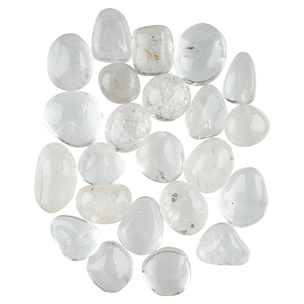 Pietre burattate in cristallo di rocca extra/standard, 3,0 - 5,0 cm (Jumbo)