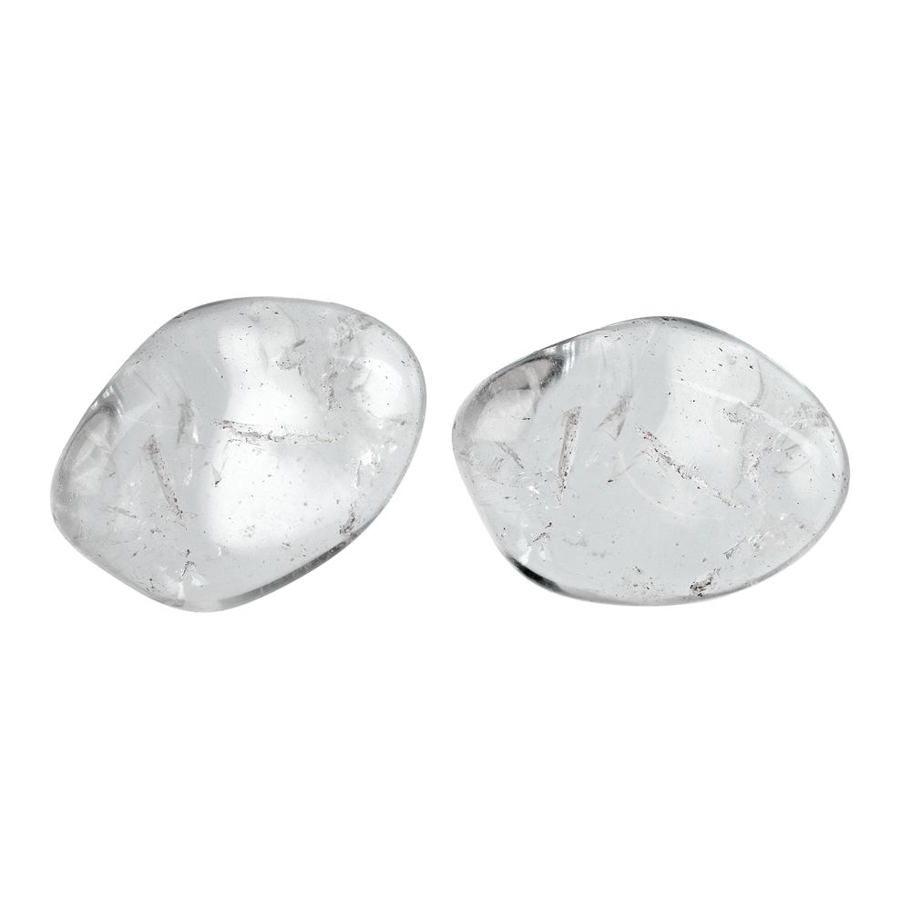 Pietra burattata in cristallo di rocca, 2,5 - 3,0 cm (L)