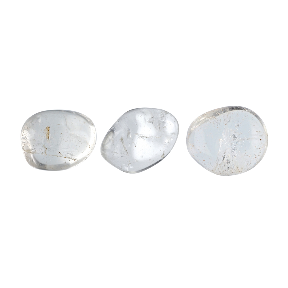 Pietra burattata in cristallo di rocca, 2,0 - 2,5 cm (M)