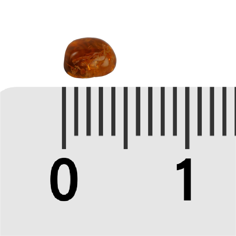 Pierre roulée Ambre (cognac), 0,2 - 0,4cm (C1)