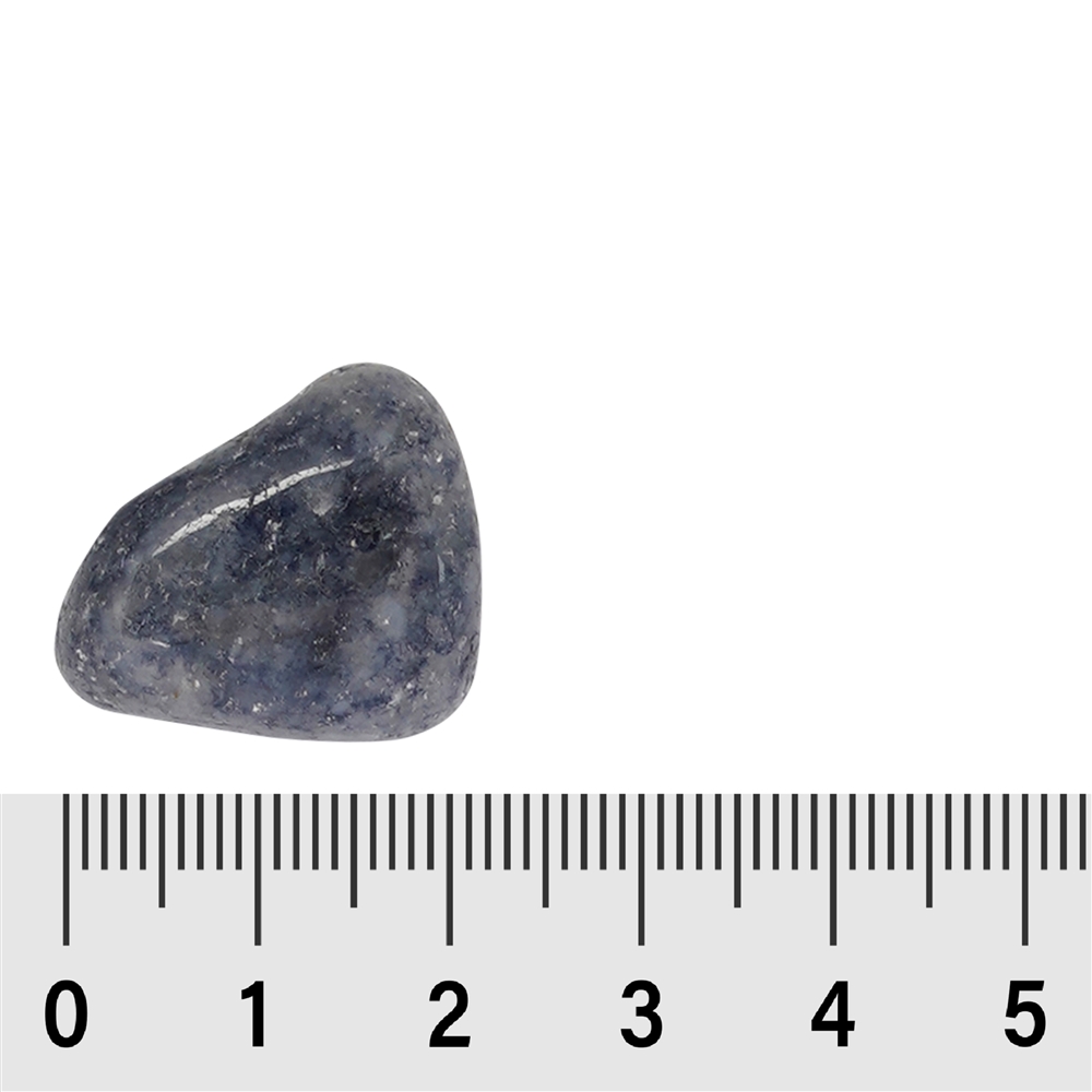 Pierre roulée en quartz bleu, 2,0 - 3,0cm (M)
