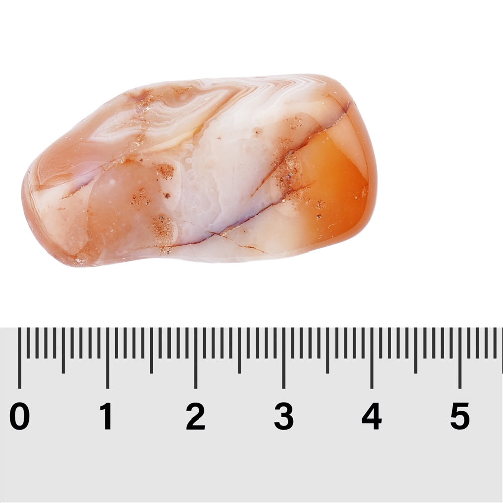 Tumbled Stones Carnelian (banded), 3.0 - 4.5cm (XL)