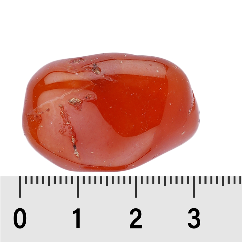 Pietra burattata corniola, 2,5 - 3,0 cm (L)