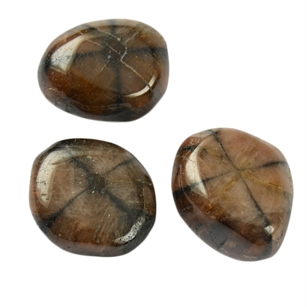 Pierre roulée Chiastolite (Andalousite), 3,0 - 4,0cm (XL)
