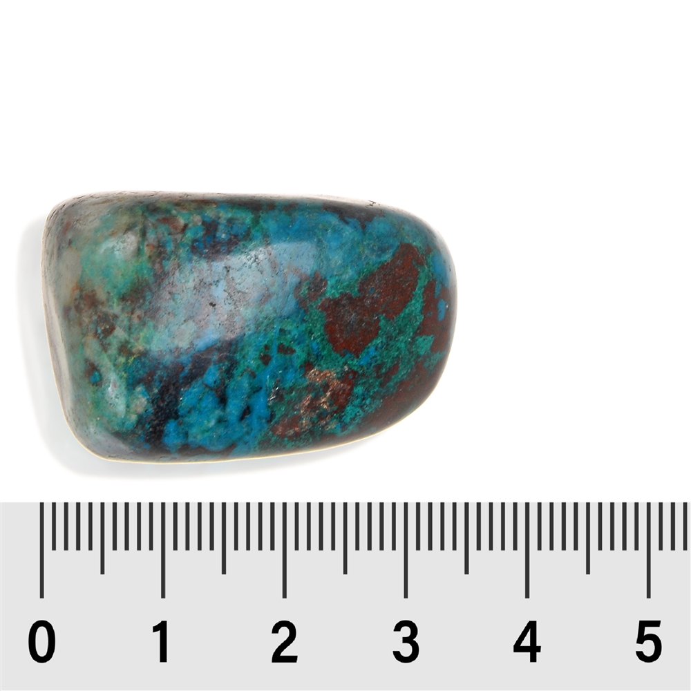 Piedras rodadas crisocola cuprita (estabilizado), 2.8 - 3.2cm (XL)