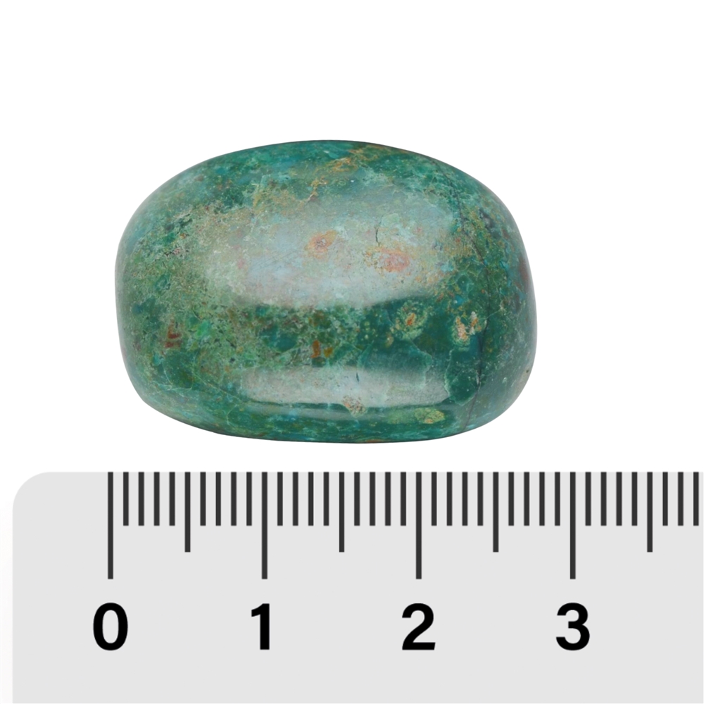 Pierre roulée Chrysocolle (tige) A, 2,5 - 3,5cm (L)