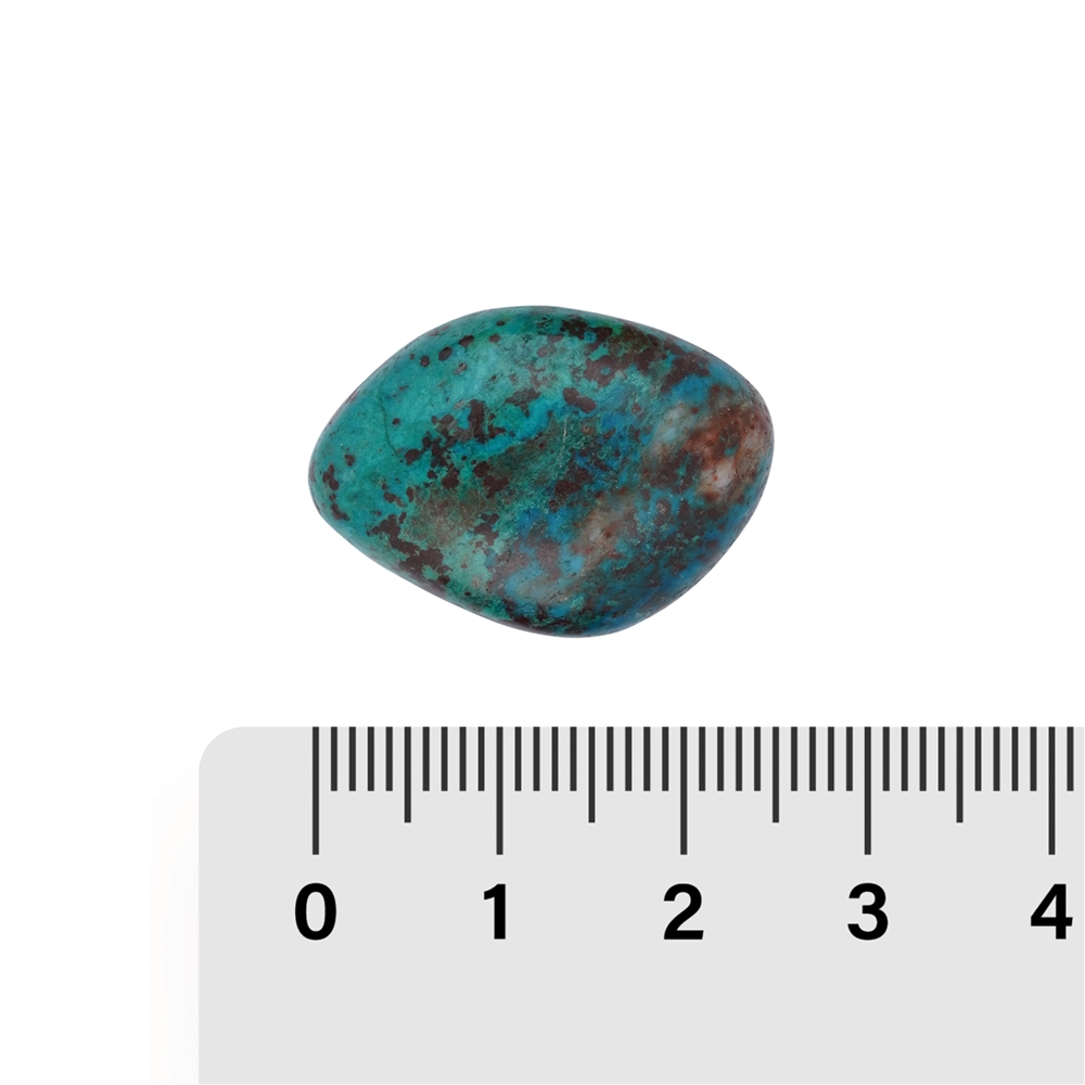 Pierres roulées Chrysocolle-Cuprit (stab.), 1,8 - 2,3cm (M)