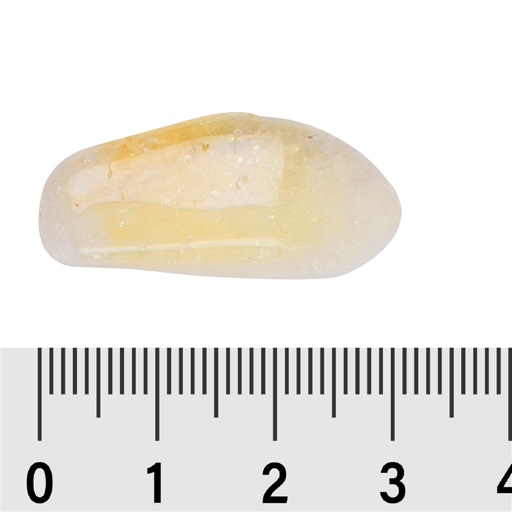 Pietra burattata citrina (bruciata), 3,0 - 3,5 cm (L)