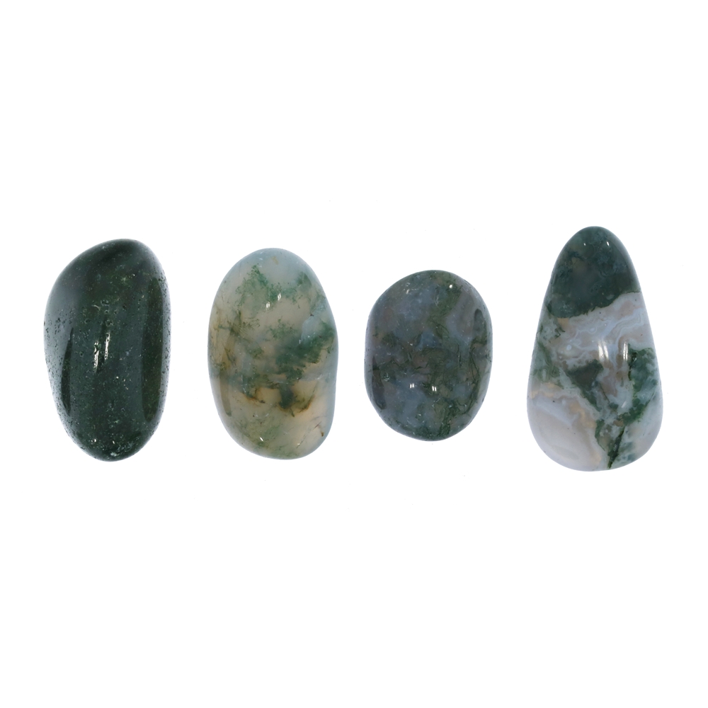 Tumbled Stone Moss Agate, 1,5 - 2,2cm (S)