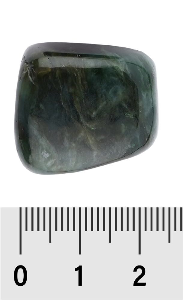 Pierre roulée Néphrite, 2,0 - 2,5cm (M)