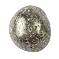 Pietra burattata pirite con cristalli, 2,2 - 2,8 cm (M)