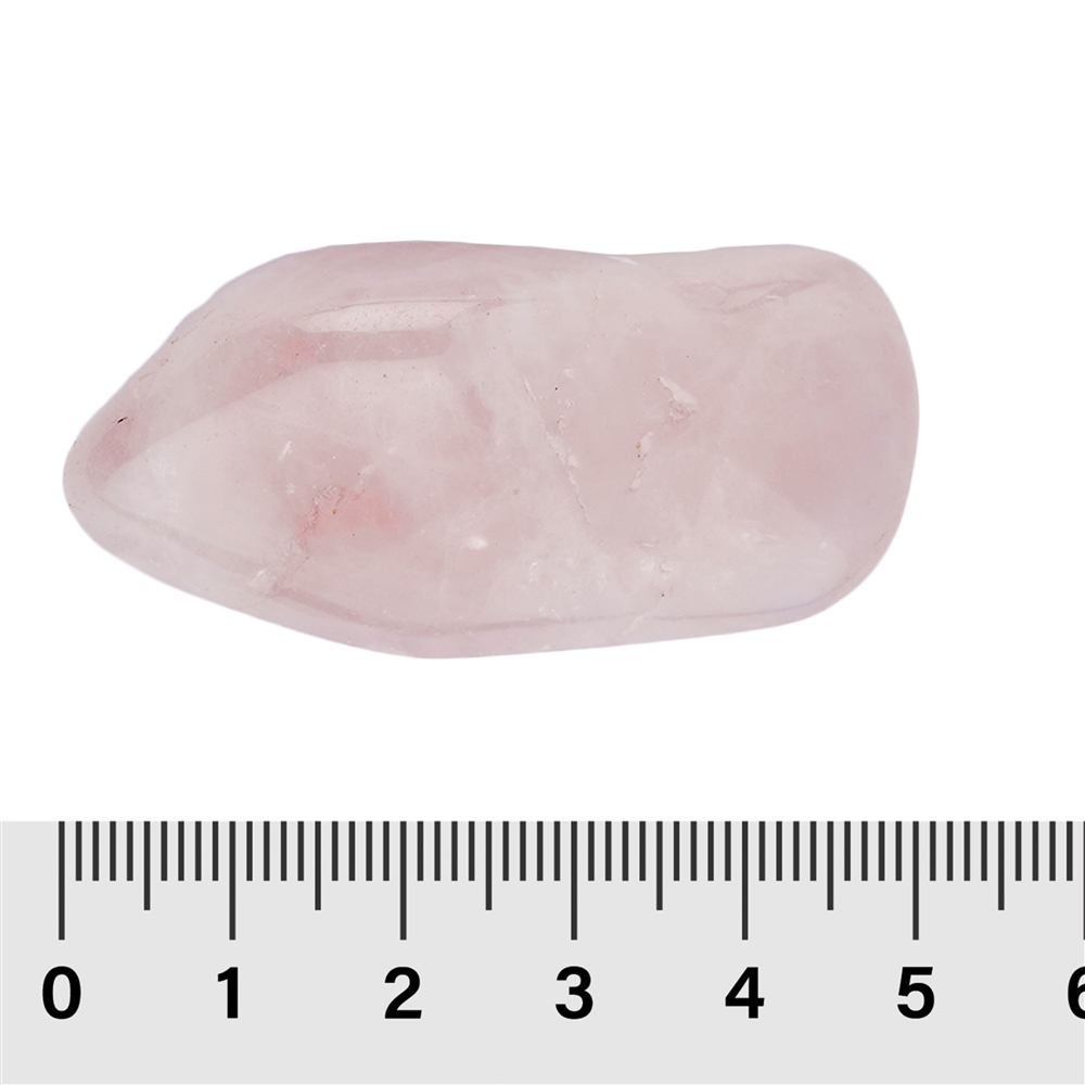 Pietra burattata di quarzo rosa, 3,0 - 5,0 cm (XL)