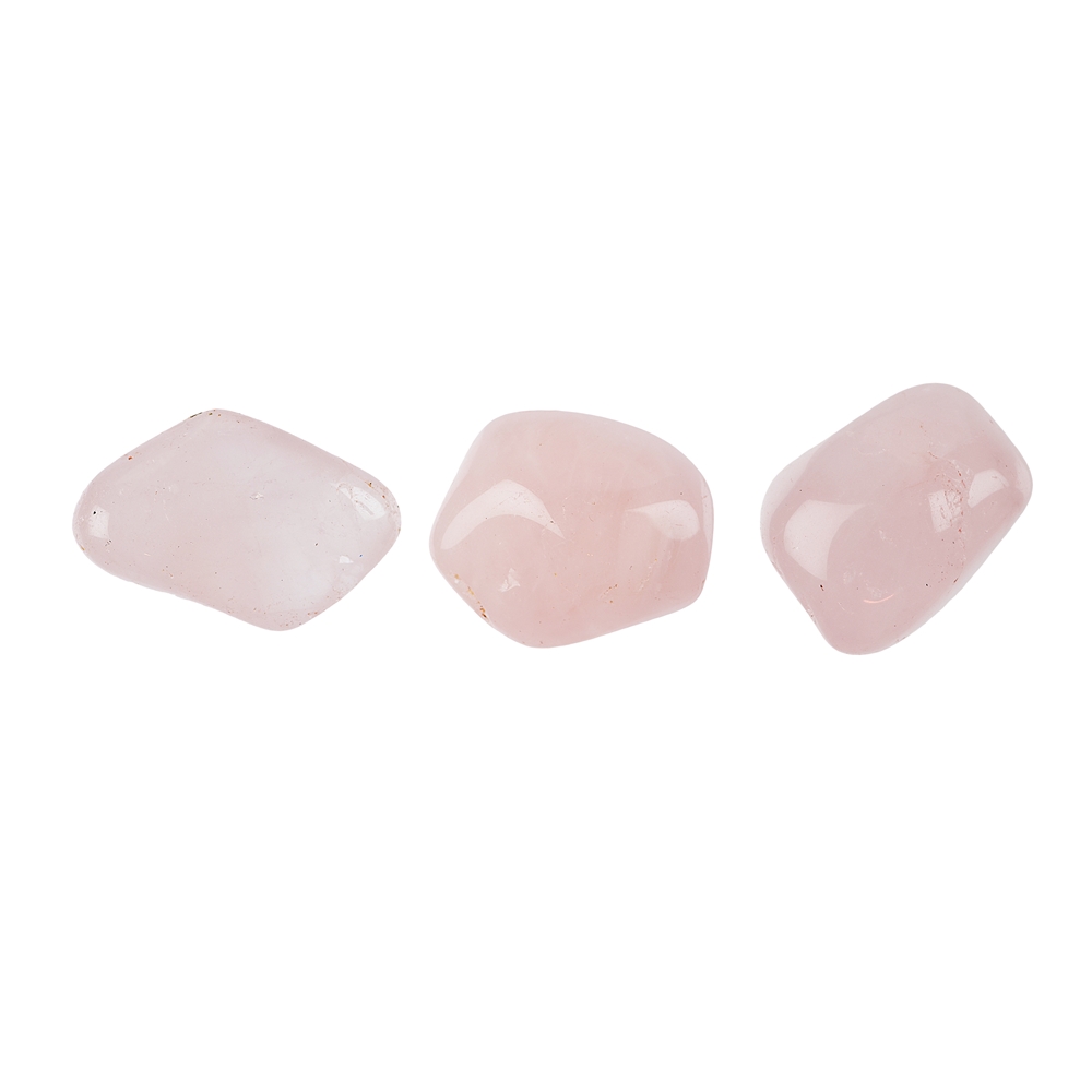 Pietre burattate di quarzo rosa, 2,0 - 2,5 cm (M)