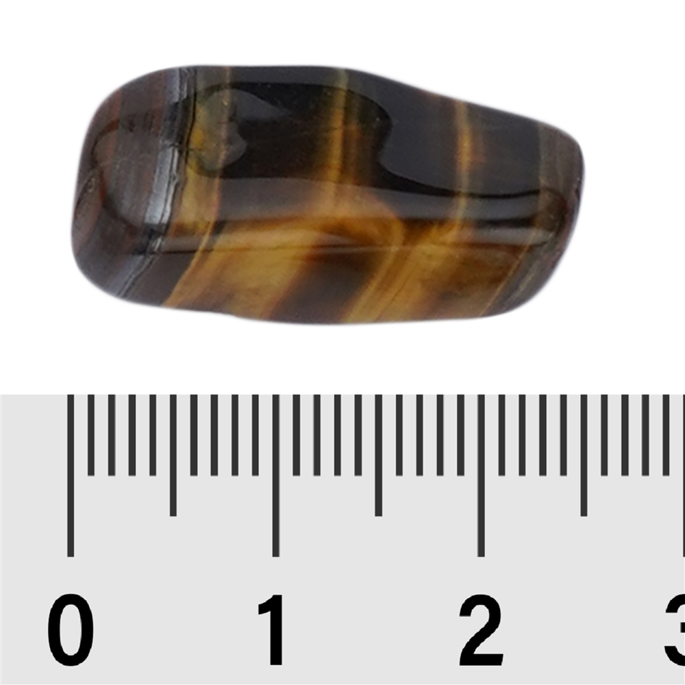 Pietra burattata occhio di tigre/occhio di falco misto, 1,5 - 3,0 cm (S)