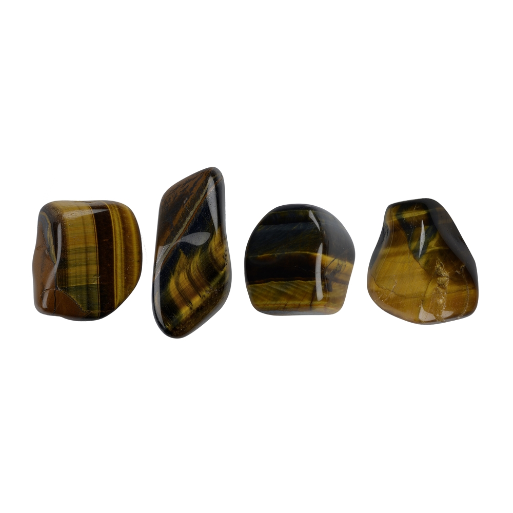 Tumbled stones Tiger's / Falcons's Eye mixed, 1.5 - 3.0cm (S)