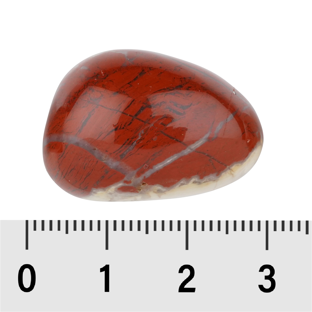 Pierre roulée Jaspe (rouge), 3,0 - 4,0cm (XL)