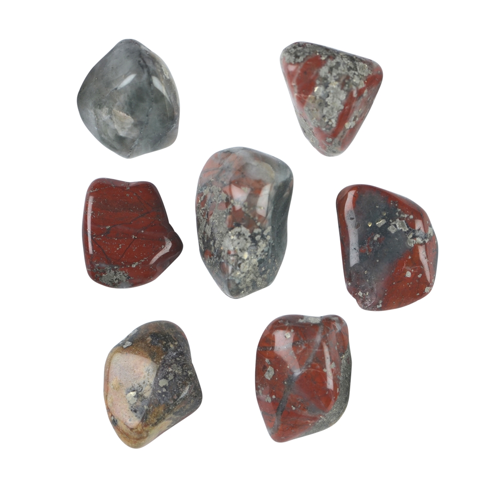 Tumbled Stones Jasper (Pyrite Jasper), 1,5 - 3,0cm (M)