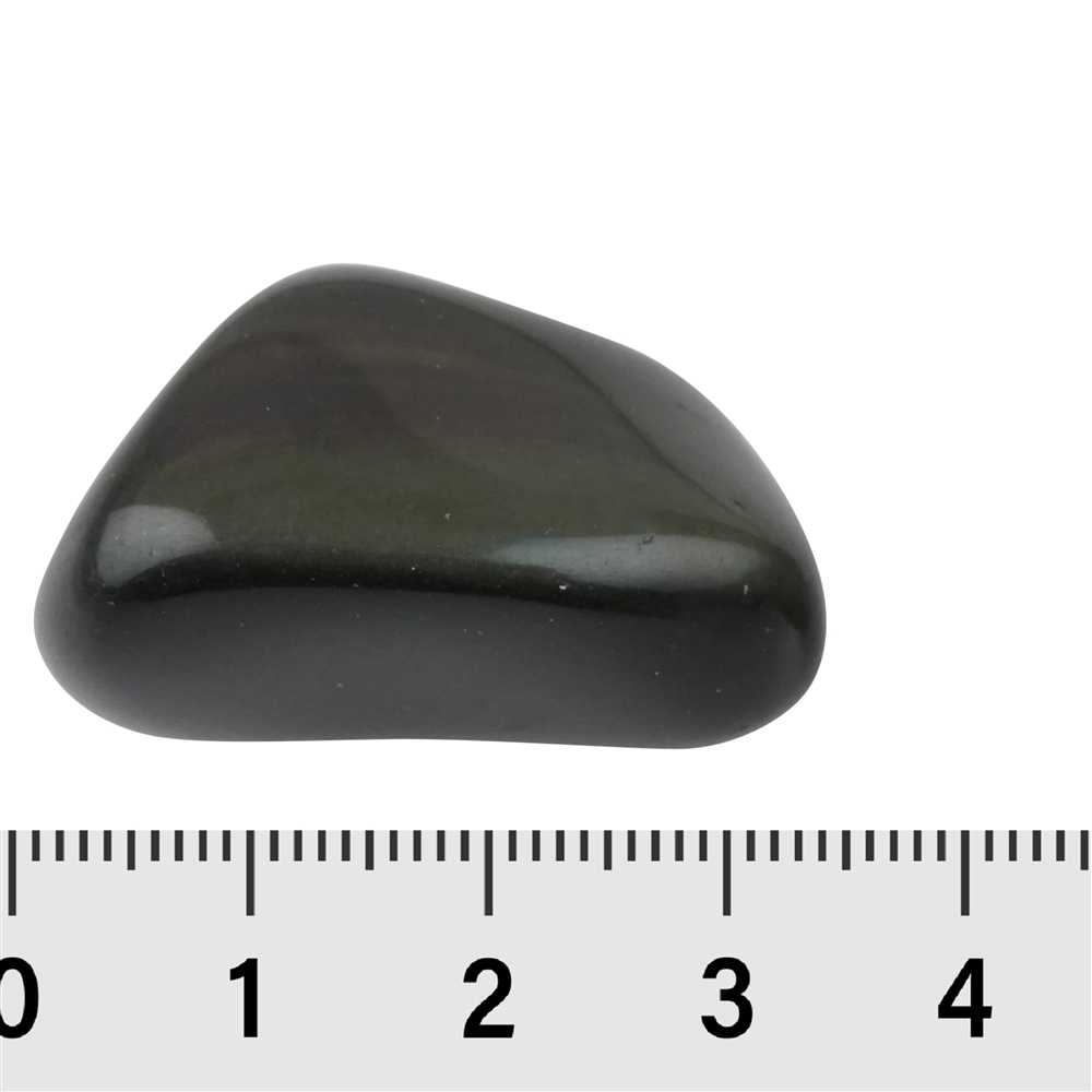 Pierre roulée Obsidienne (arc-en-ciel), 2,4 - 3,6cm (L)