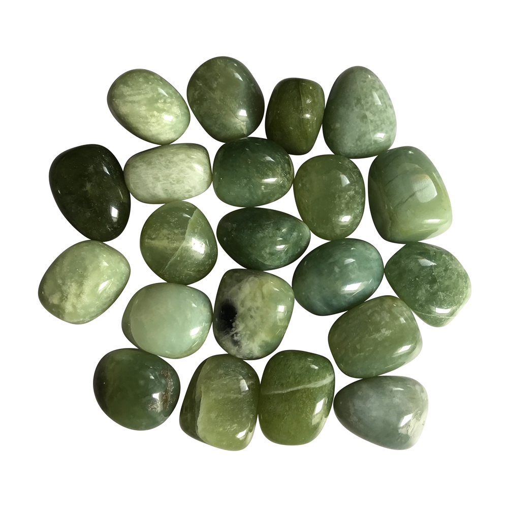 Tumbled Stones Serpentine ( China Jade ), 3,0 - 3,4cm (XL)