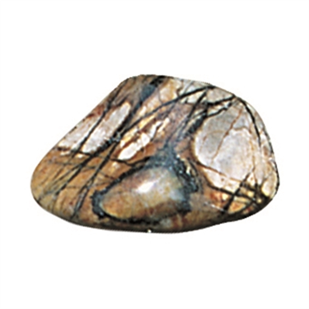 Tumbled Stones Picasso Marble, 3,0 - 4,0cm (XL)