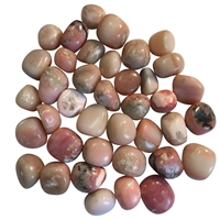 Pietra burattata opale (opale rosa delle Ande), 2,8 - 3,0 cm (L)
