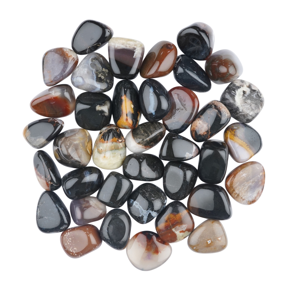 Pierres roulées Sardonyx, 2,5 - 3,0cm (L)