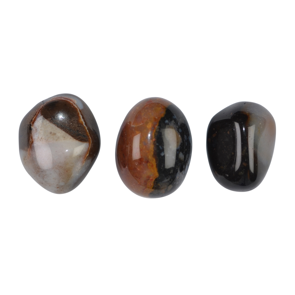 Pierres roulées Sardonyx, 1,9 - 2,3cm (M)