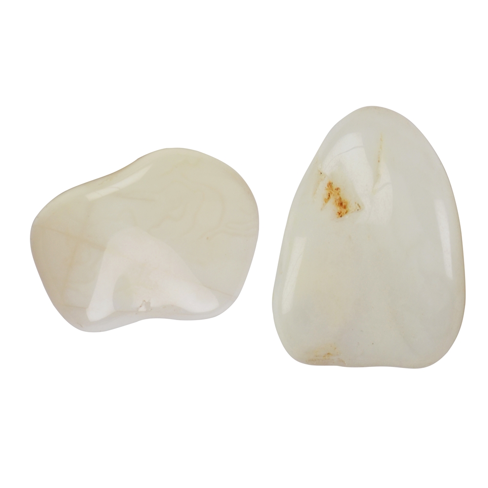 Trommelsteine Opal (weiß), 2,5 - 4,0cm (L)
