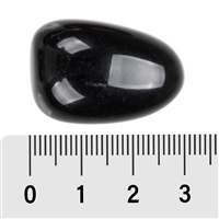 Pietra burattata di ossidiana (nera), 2,8 - 3,2 cm (XL)