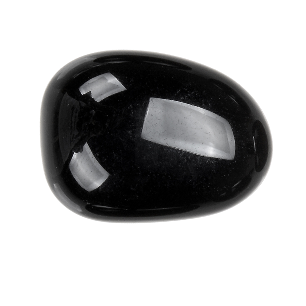 Pierre roulée Obsidienne (noire), 2,8 - 3,2cm (XL)