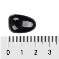 Pietra burattata di ossidiana (nera), 1,8 - 2,2 cm (M)