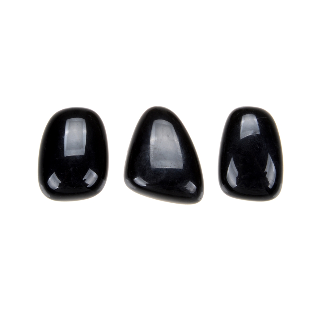 Trommelsteine Obsidian (schwarz), 1,8 - 2,2cm (M)