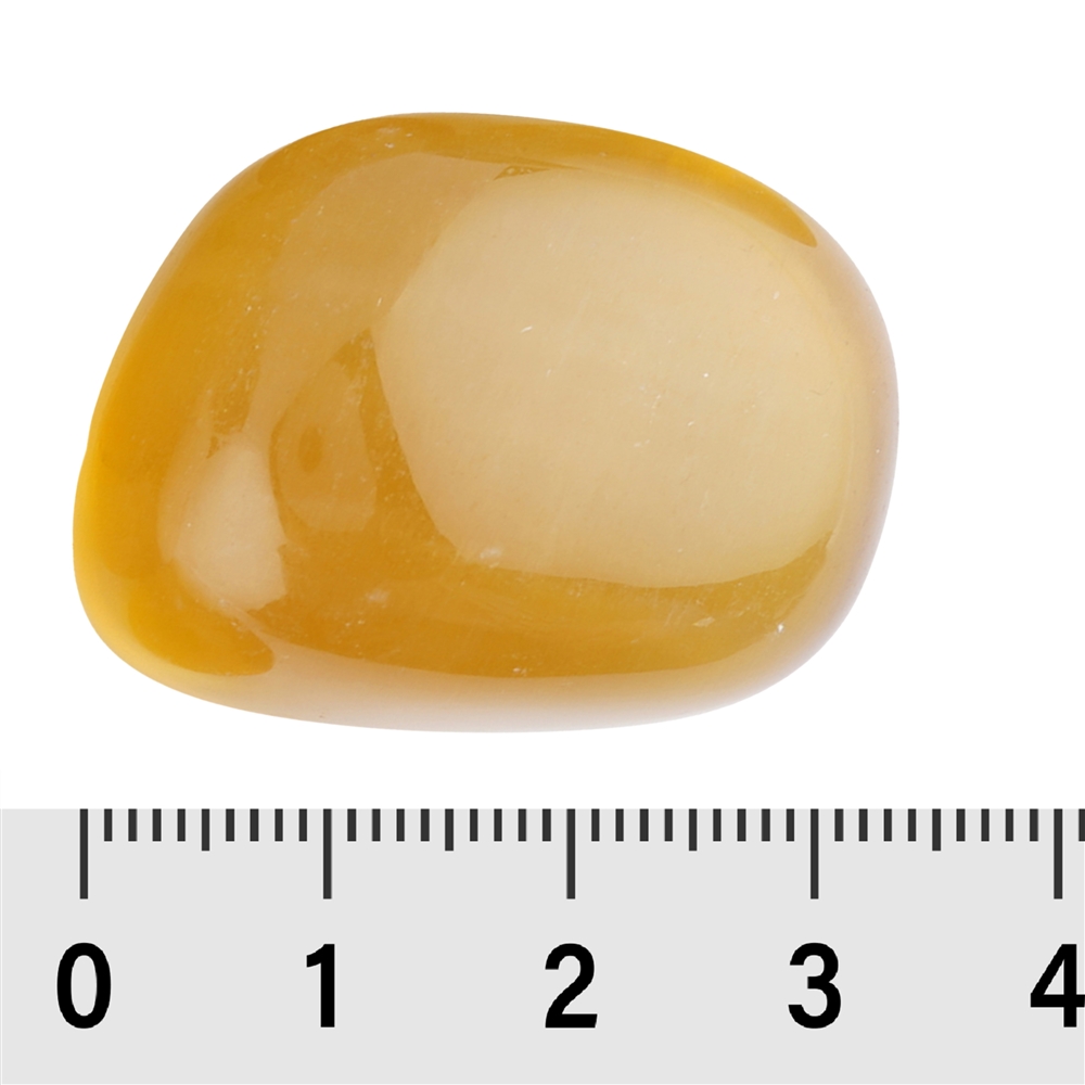 Trommelsteine Fluorit (gelb), 3,2 - 4,0cm (XL)