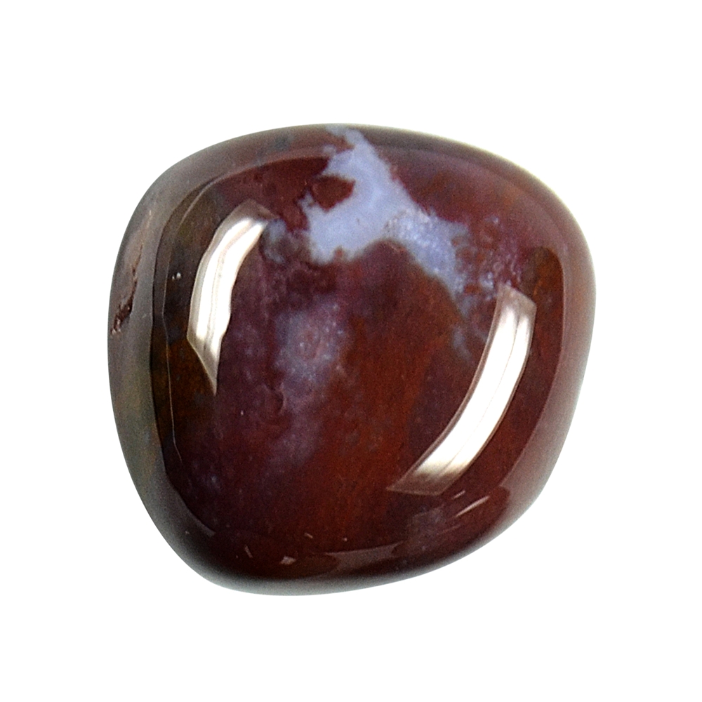 Pietra burattata di calcedonio (rosso-marrone), 3,0 - 4,0 cm (XL)