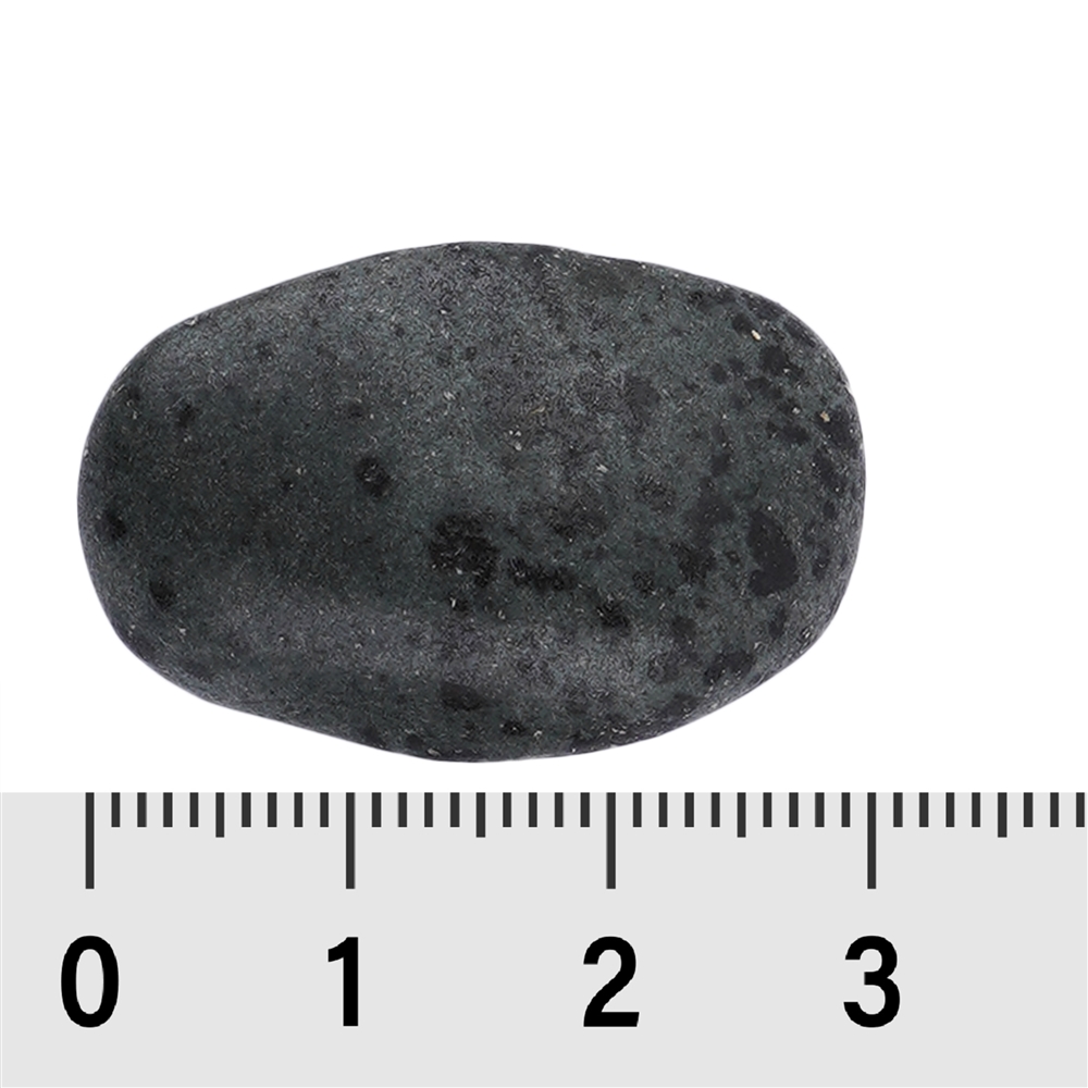 Pietra burattata di giada (Midnight Lemurian Jade), 2,5 - 3,5 cm (L)