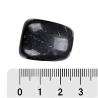 Pietra burattata di pirite in ardesia, 2,0 - 2,5 cm (L)