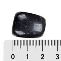 Tumbled Stone Pyrite in slate, 1,8 - 2,2cm (M)
