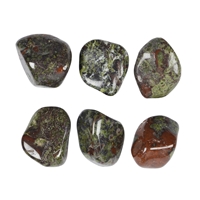 Tumbled Stone Epidote Quartzite (Dragonstone), 3.0 - 3.5cm (XL)