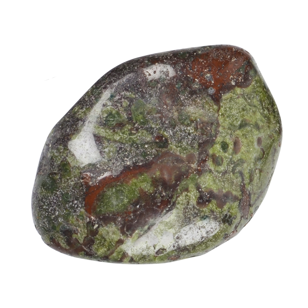 Pierre roulée Épidote-Quartzite (pierre de dragon), 3,0 - 3,5cm (XL)