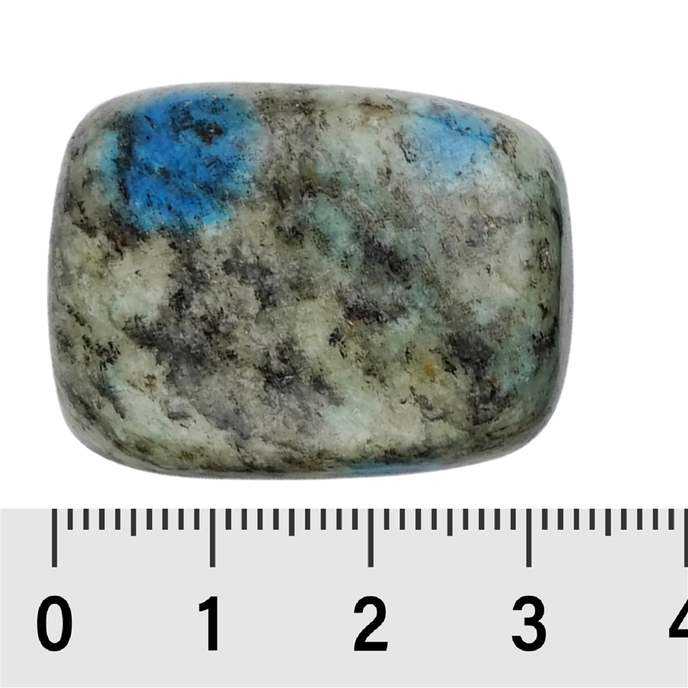 Trommelsteine K2 (Azurit in Gneis), 3,0 - 3,5cm (XL)