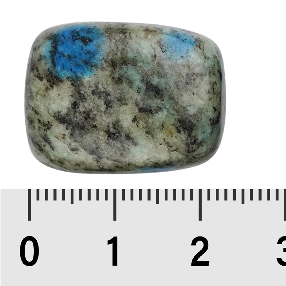 Trommelsteine K2 (Azurit in Gneis), 2,0 - 2,6cm (M)