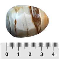 Trommelsteine Abendrot-Rhyolith, 3,0 - 3,5cm (XL), facettiert