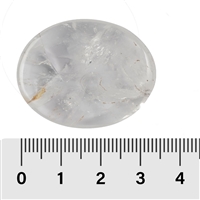 Pietra disco in cristallo di rocca (Madagascar)