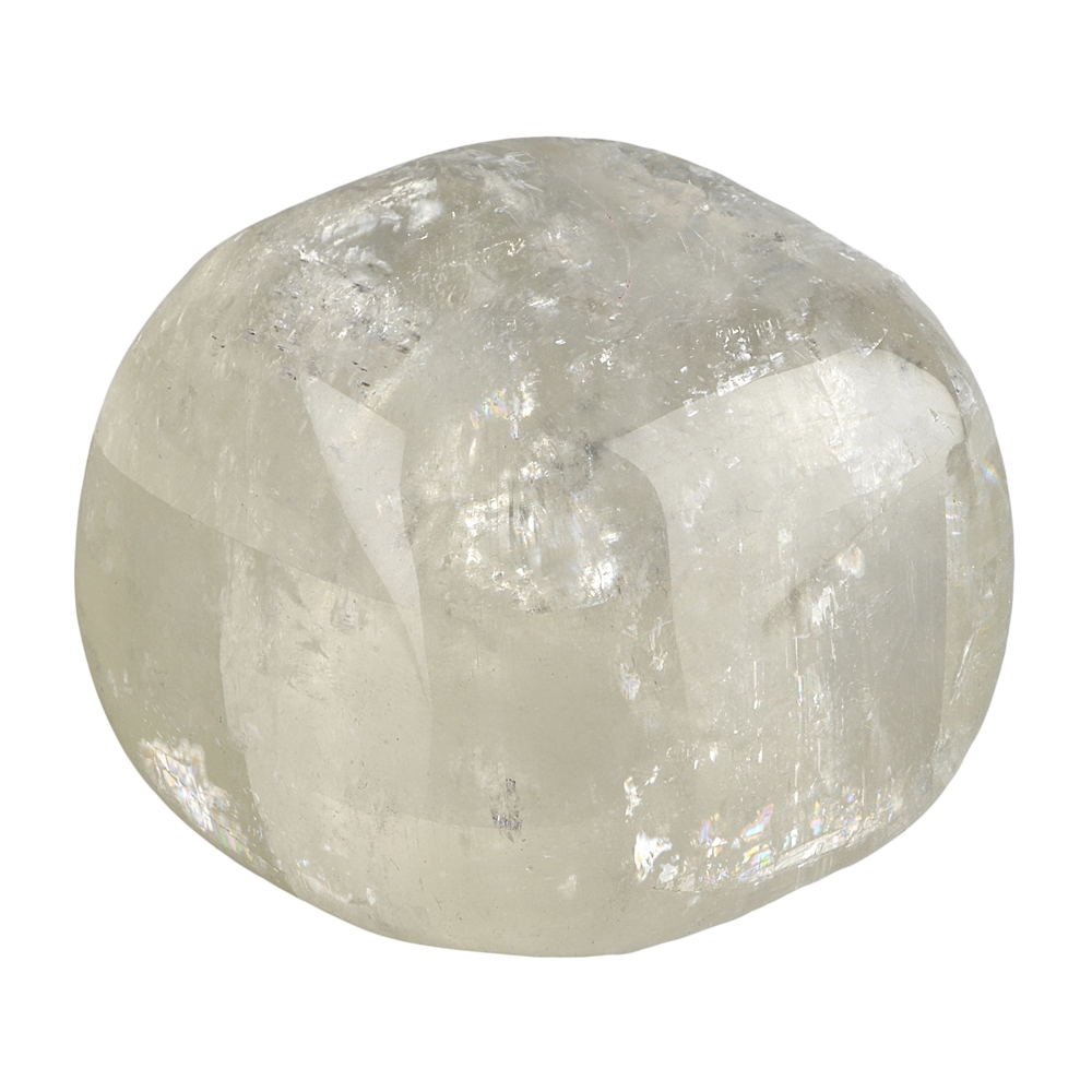 Pierre roulée Calcite (blanche/vert tendre), 4,0 - 6,0cm (Jumbo)